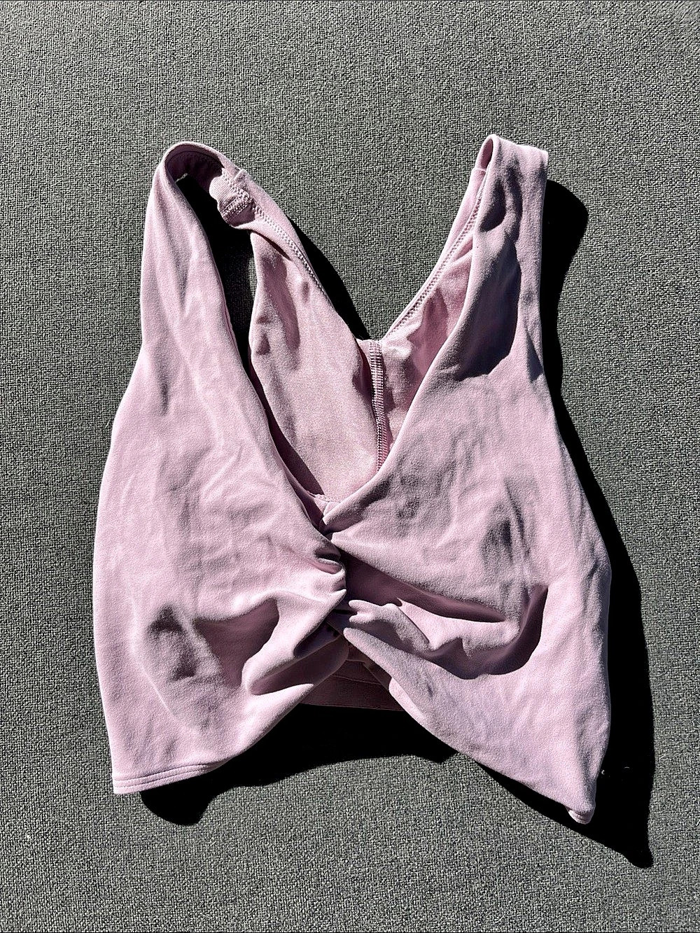 lululemon Nulu Twist-Back Yoga Tank Top Pink